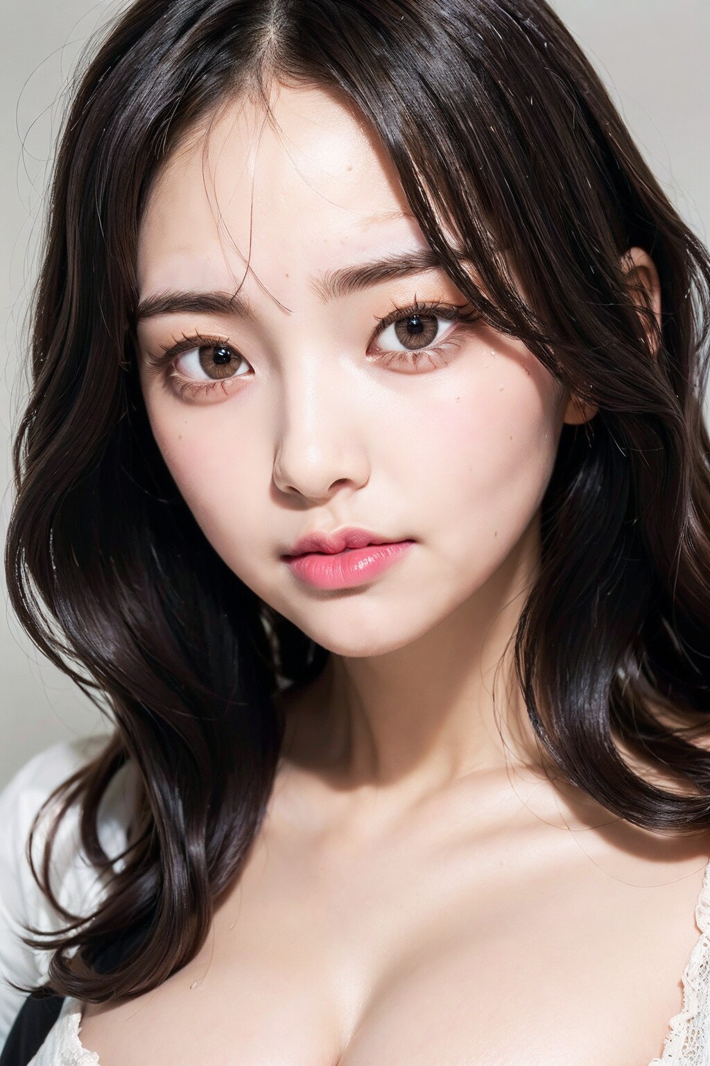 黒衣装(顔に寄りすぎ)