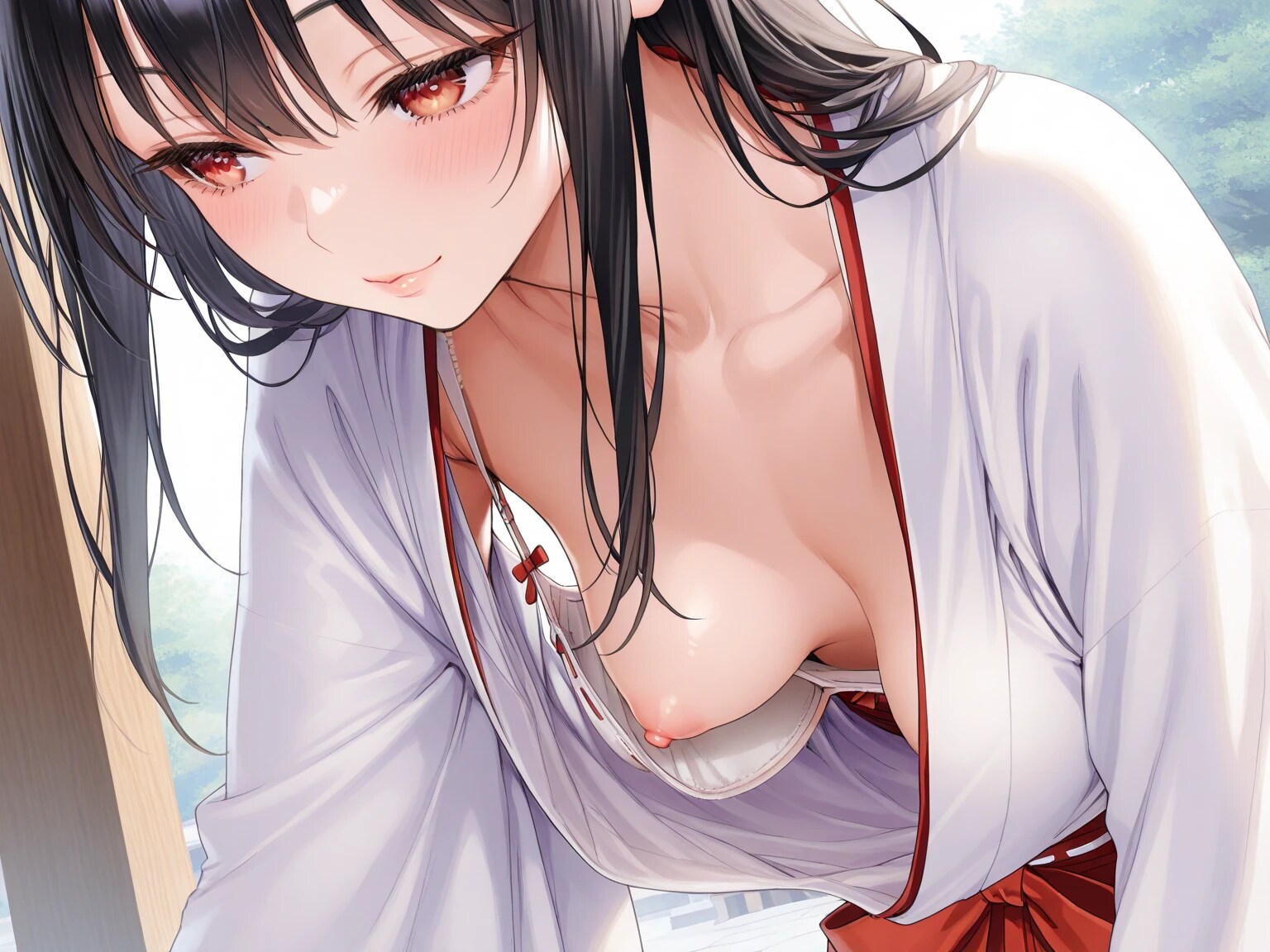 40枚:半脱ぎ巫女