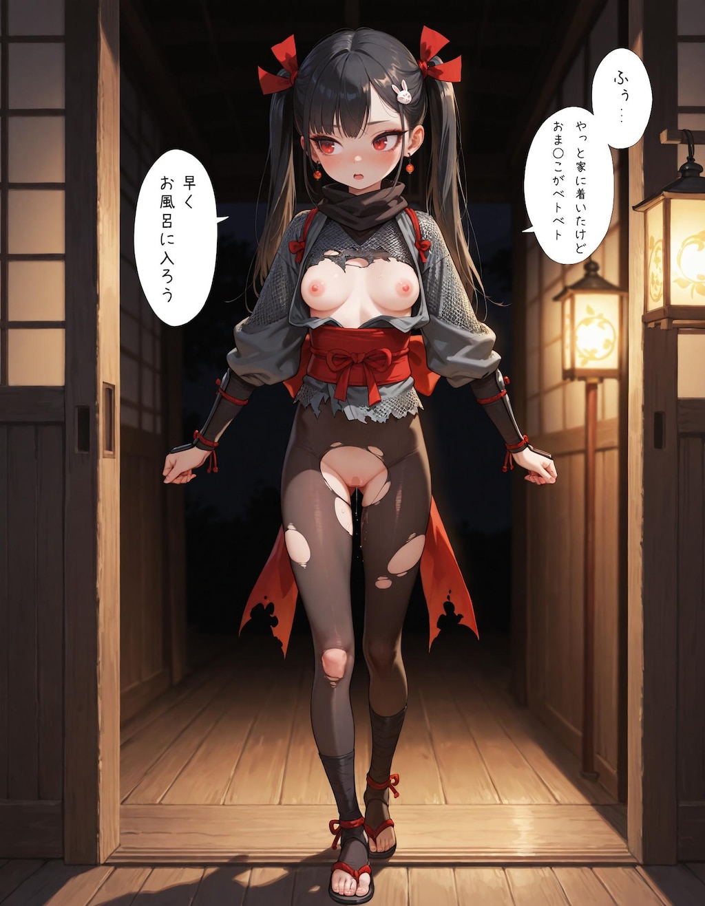 【漫画】ツインテールの忍者少女ちゃん！！