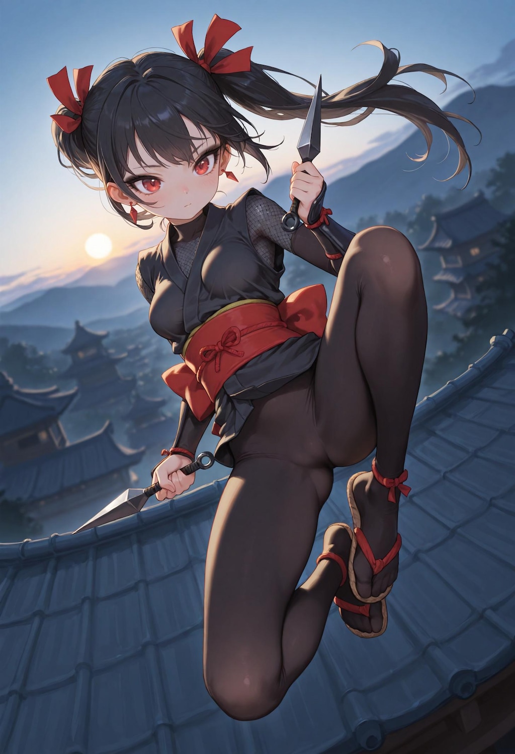 【漫画】ツインテールの忍者少女ちゃん！！