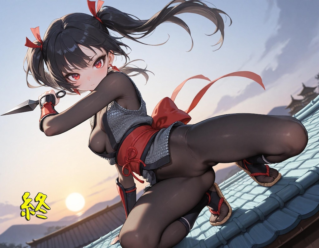 【漫画】ツインテールの忍者少女ちゃん！！