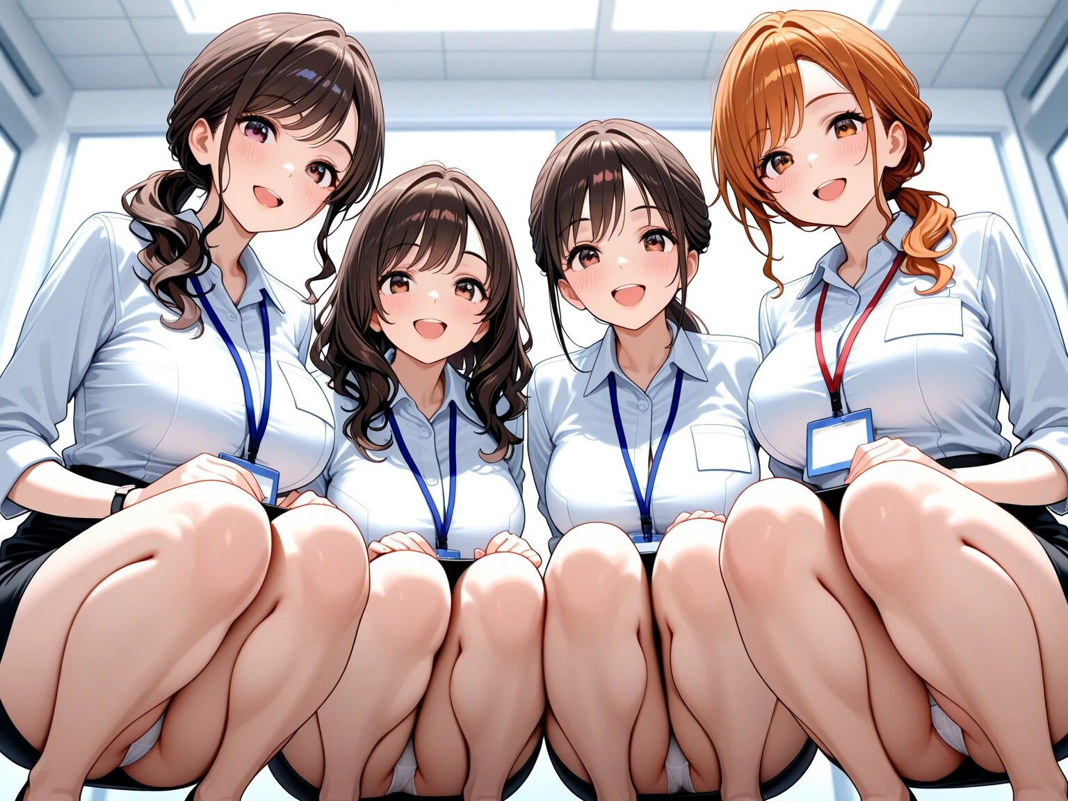 25枚:複数しゃがみパンチラ