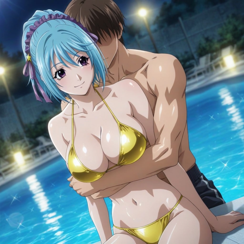 【黒乃胡夢】Night Pool【Kurumu Kurono】