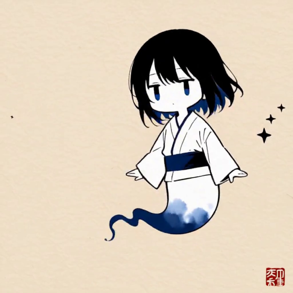 幽霊【パラパライラスト４０】
