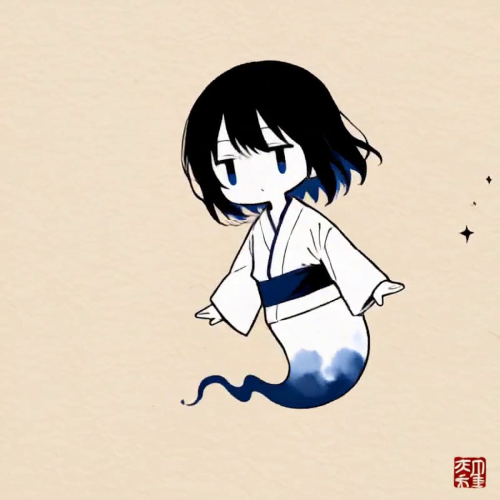 幽霊【パラパライラスト４０】