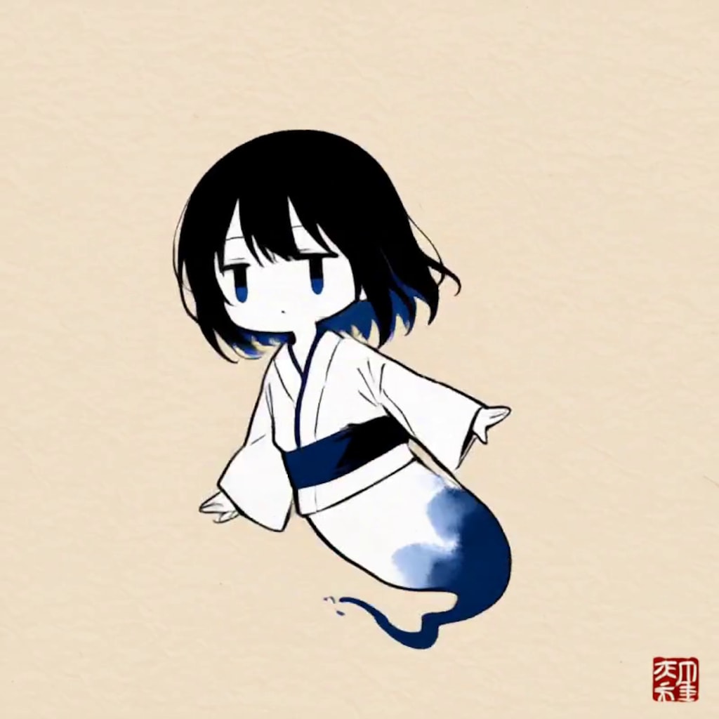 幽霊【パラパライラスト４０】