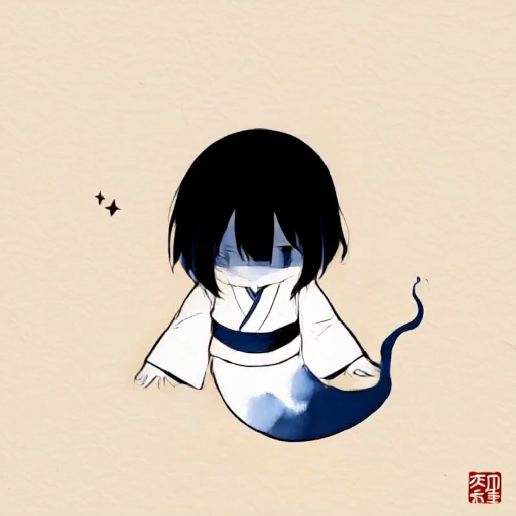 幽霊【パラパライラスト４０】