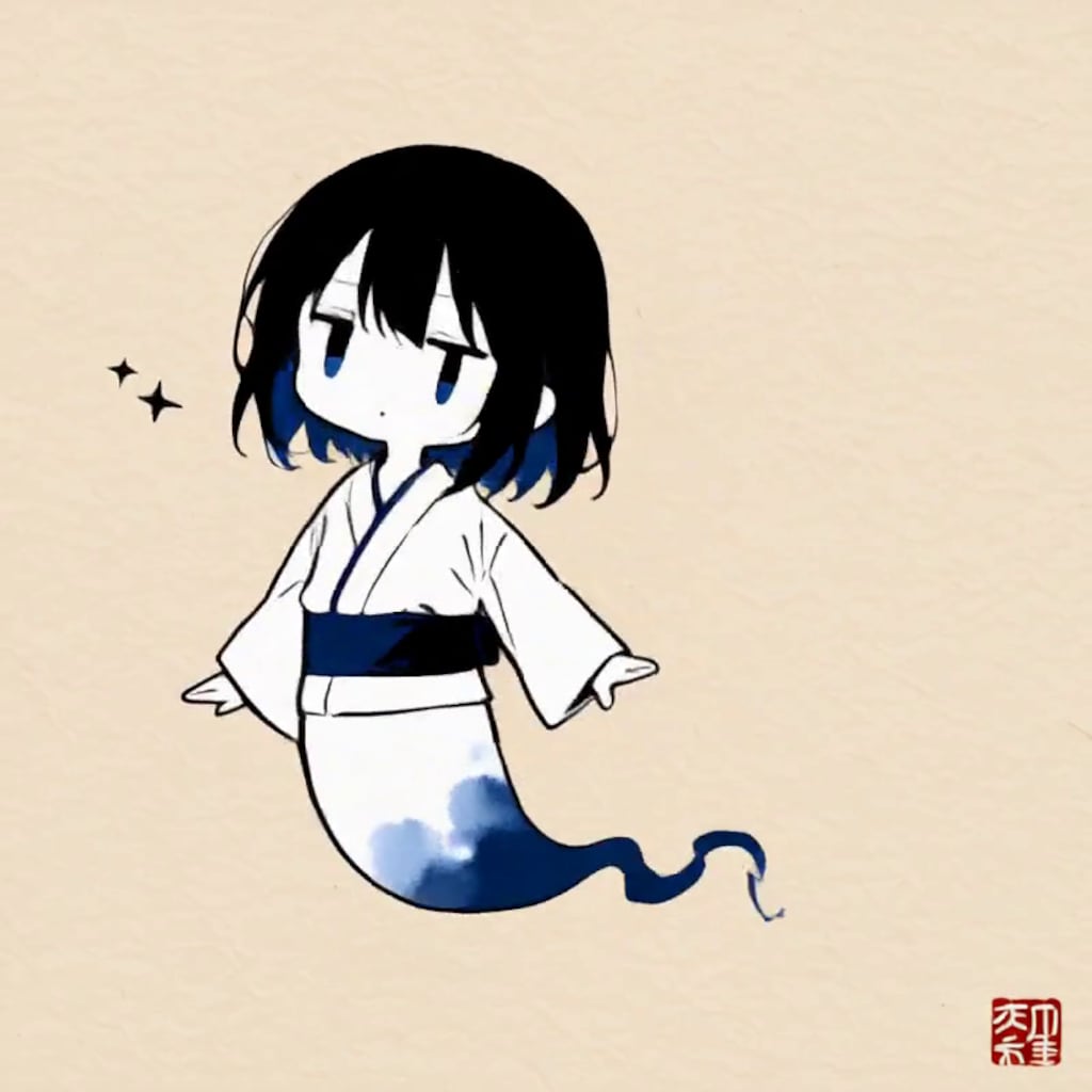 幽霊【パラパライラスト４０】