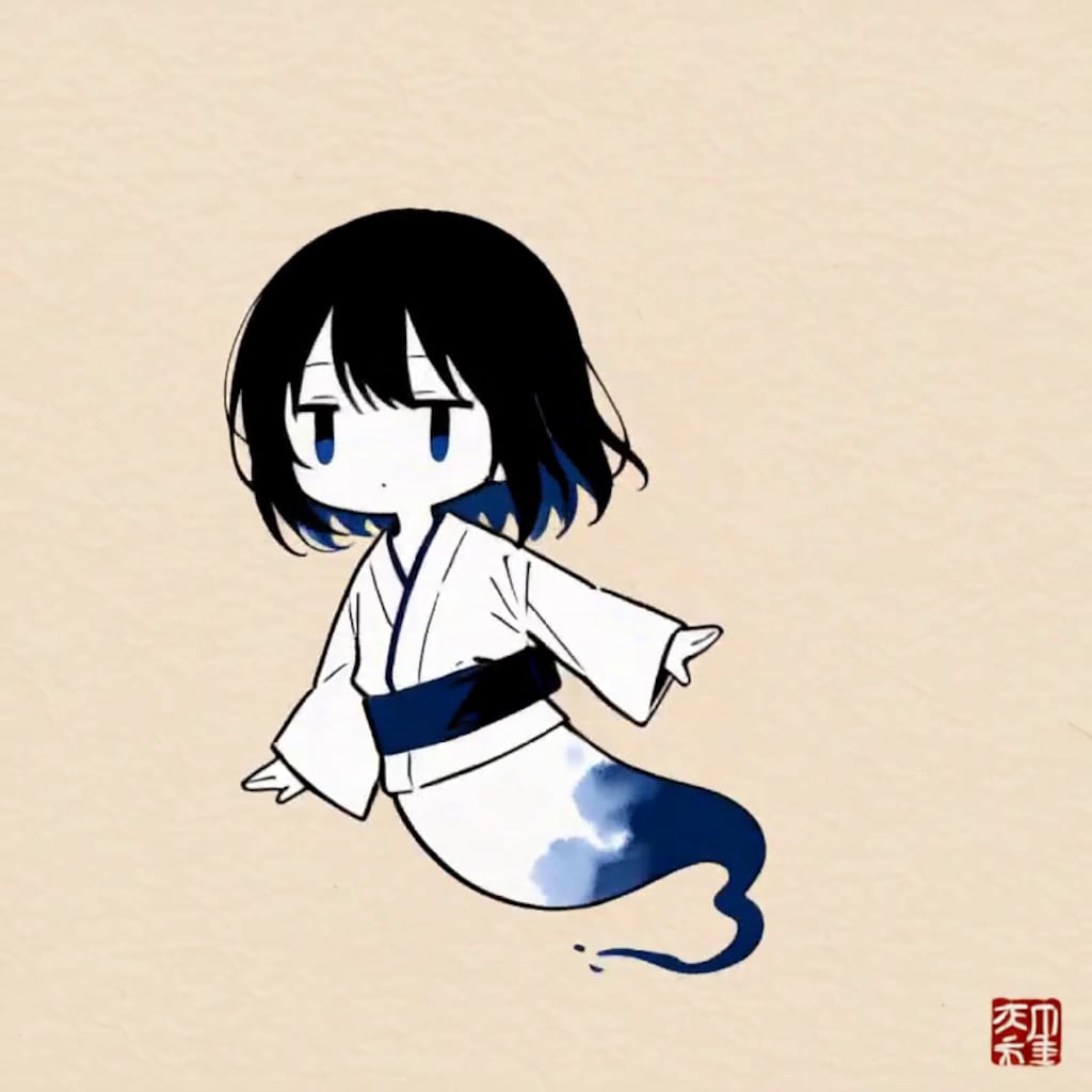 幽霊【パラパライラスト４０】