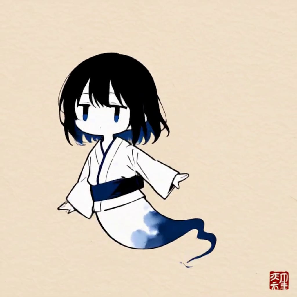 幽霊【パラパライラスト４０】