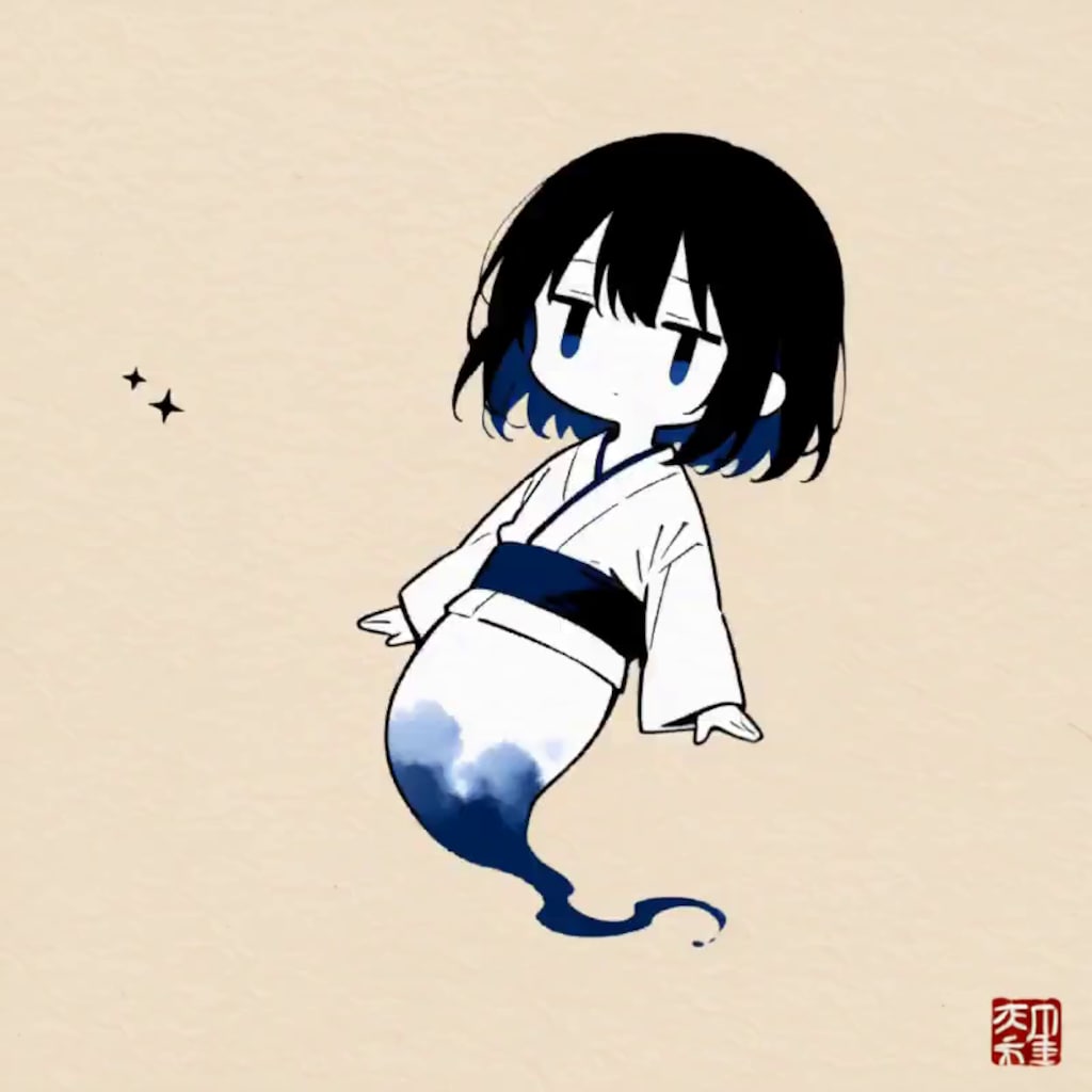 幽霊【パラパライラスト４０】