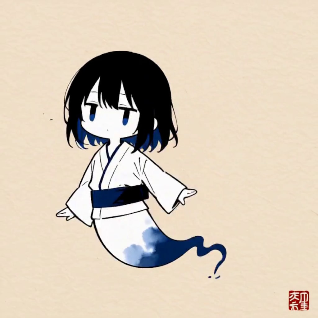 幽霊【パラパライラスト４０】