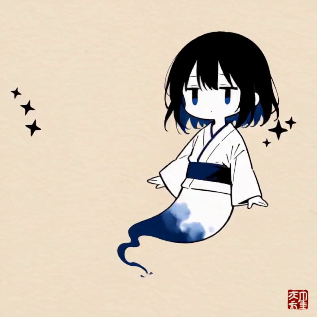 幽霊【パラパライラスト４０】