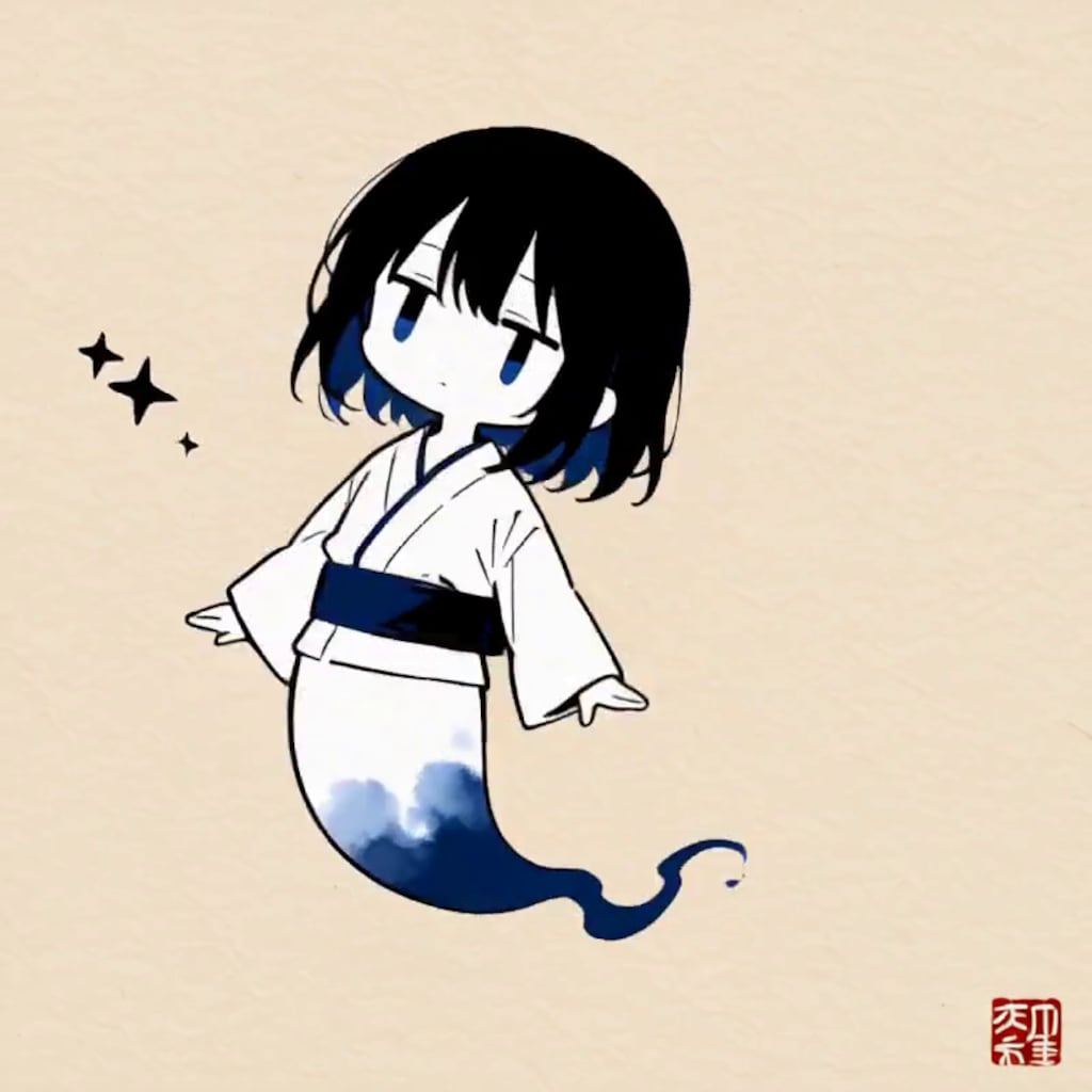 幽霊【パラパライラスト４０】