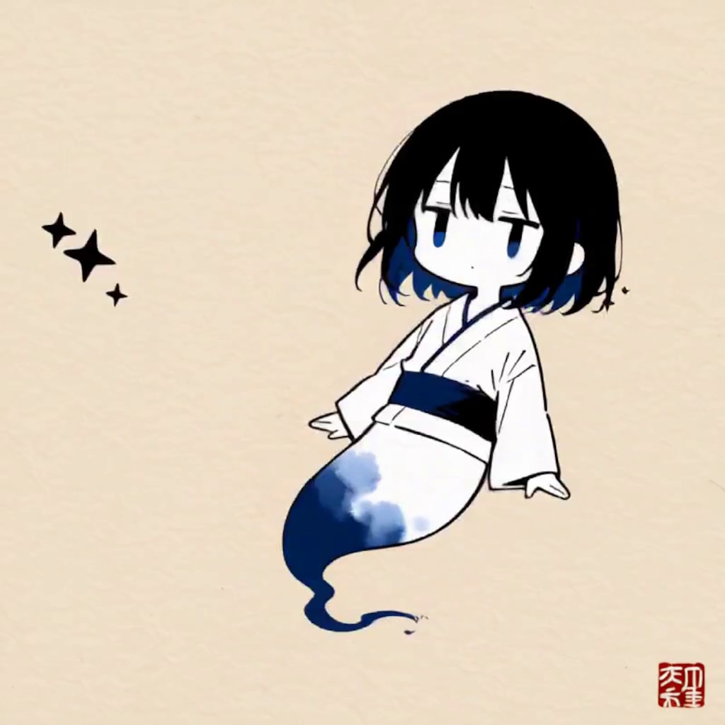 幽霊【パラパライラスト４０】