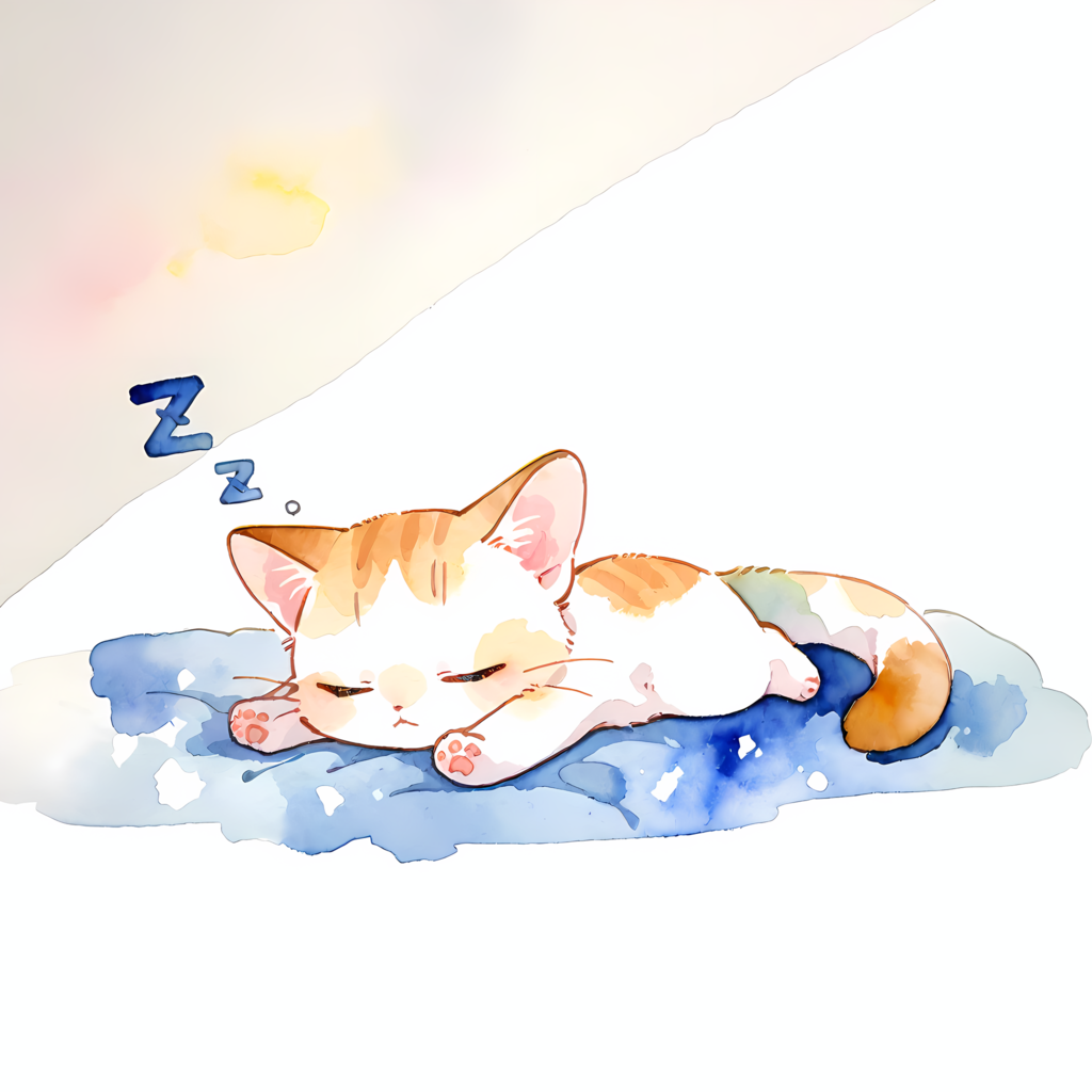 うつ伏せねこ の別イラスト