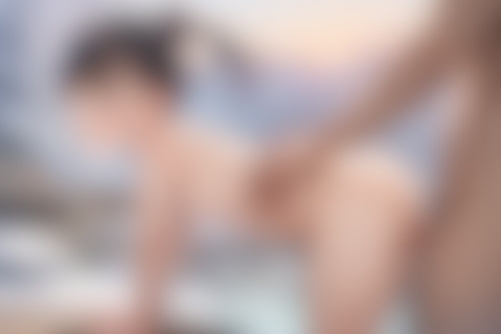 温泉で〇リJ〇ちゃんたちにバック挿入（６枚）