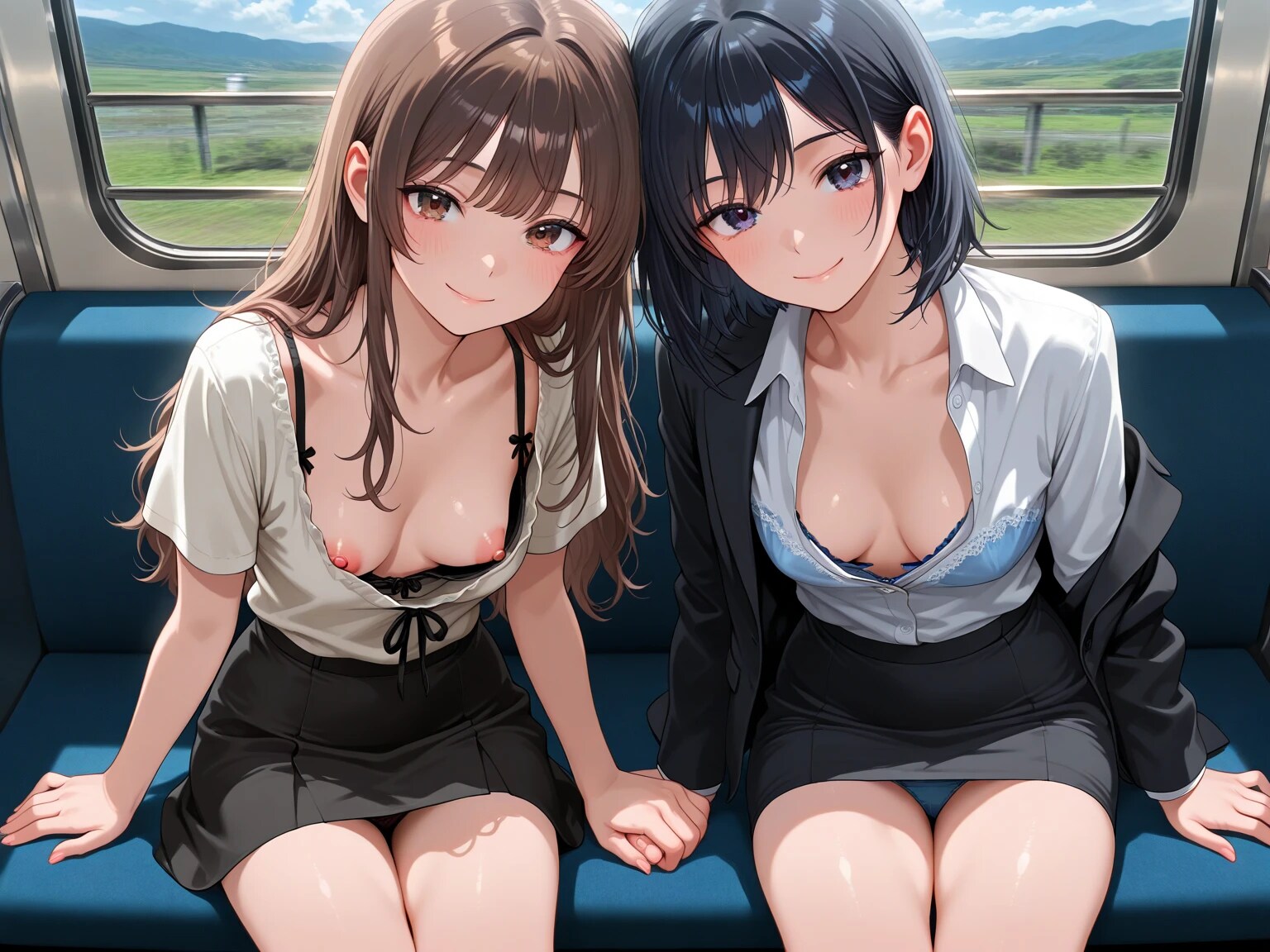 40枚:W胸チラ寄せ集め