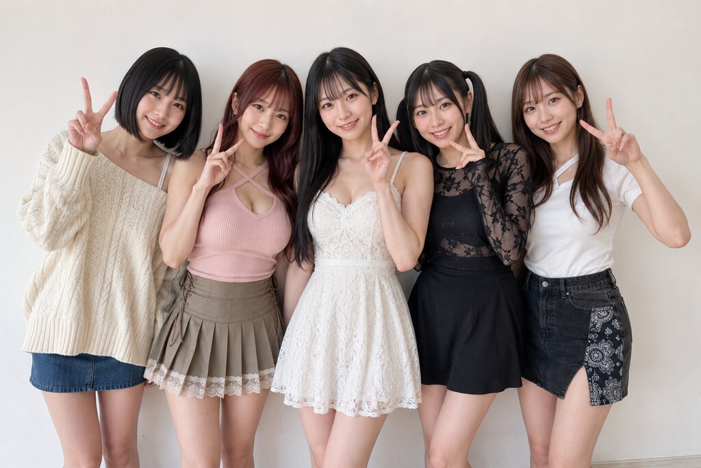 [4枚]可愛い女子の集合写真🌸