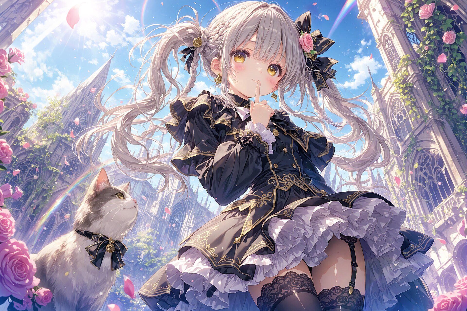 二人と一匹だけの秘密だよ