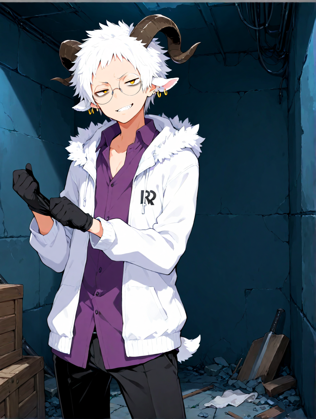 模索中の男キャラ