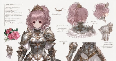 姫騎士 設定資料風。