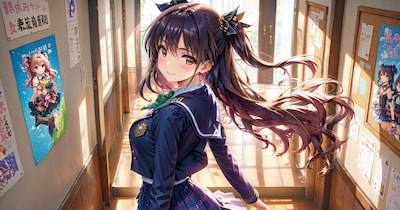 イベントポスターに興味津々