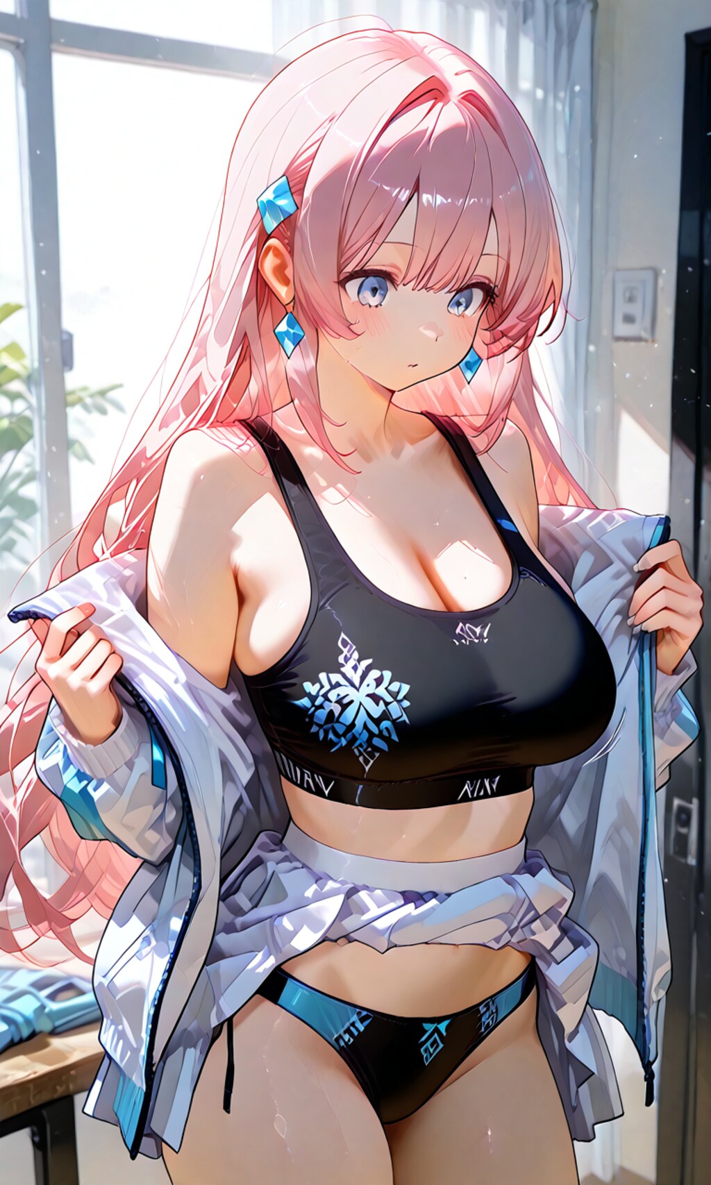 着替え中の少女