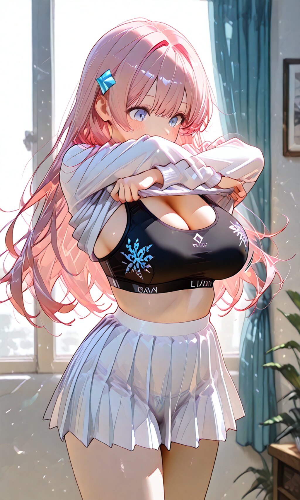 着替え中の少女