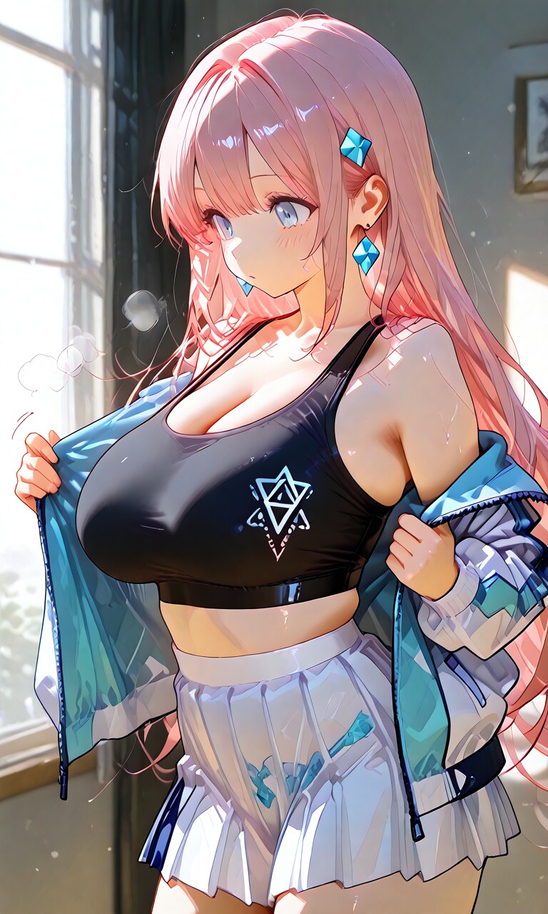 着替え中の少女