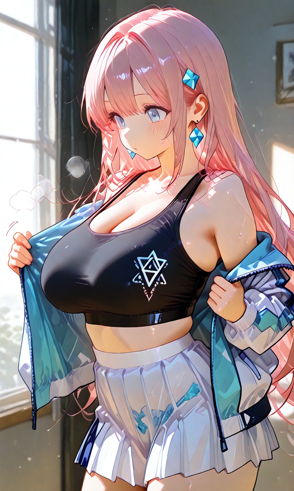 着替え中の少女