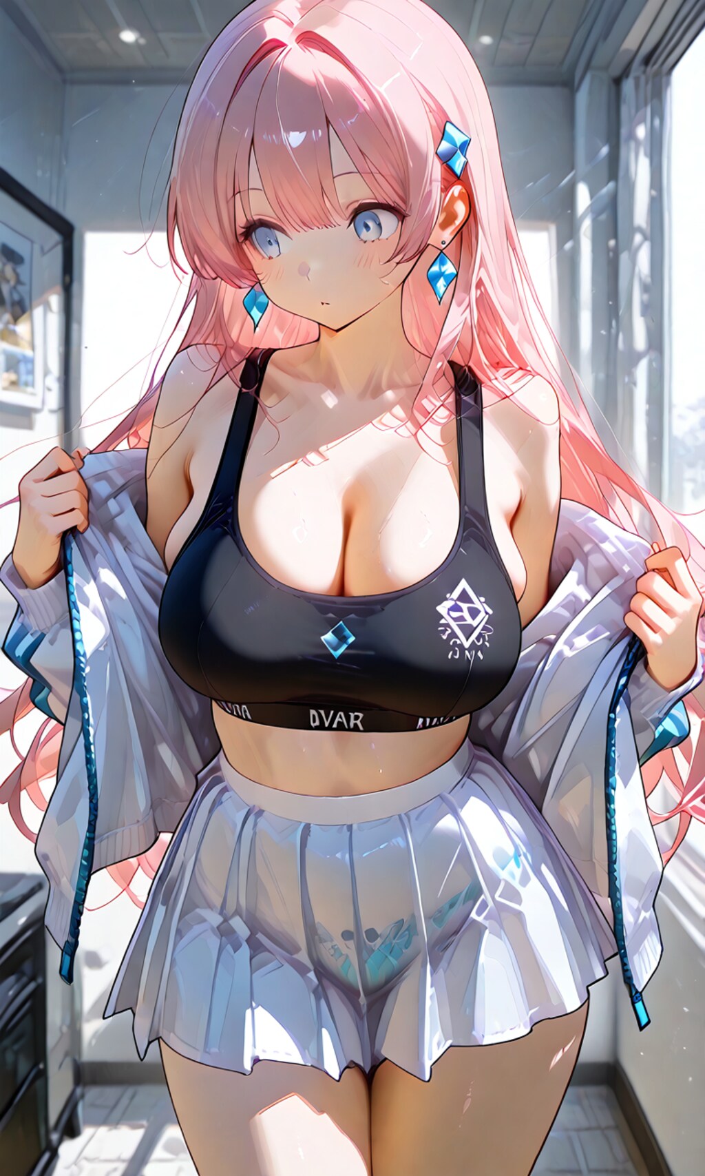 着替え中の少女