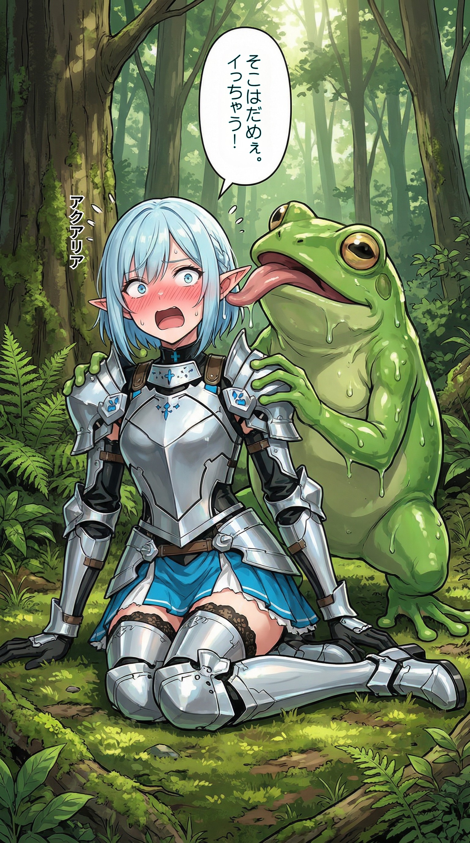 耳を舐められるエルフ騎士団