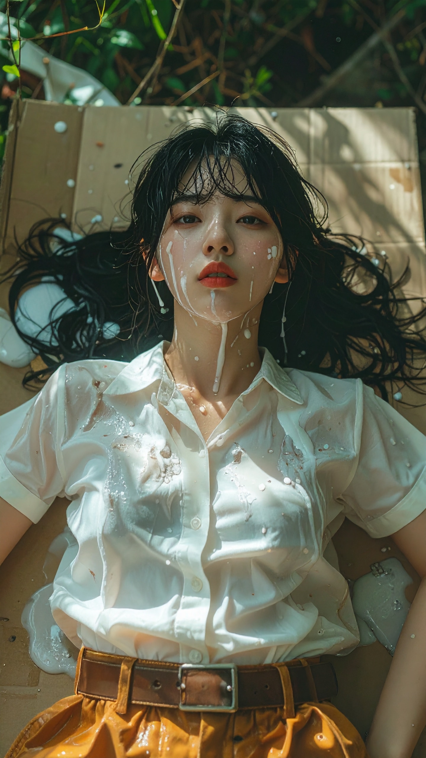 段ボールと少女