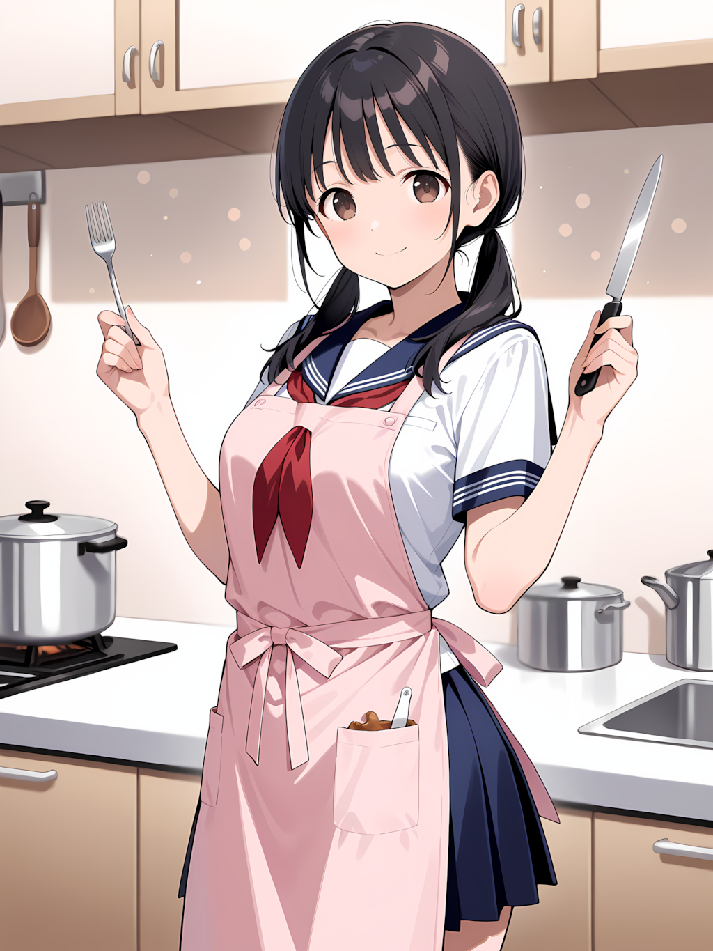 メイドコスでお料理～義兄ちゃん美味しい料理作るよ♡～ 別イラスト