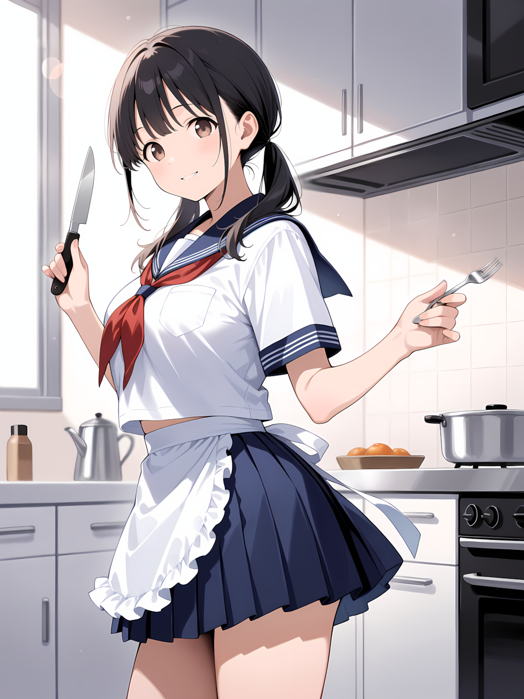 メイドコスでお料理～義兄ちゃん美味しい料理作るよ♡～ 別イラスト