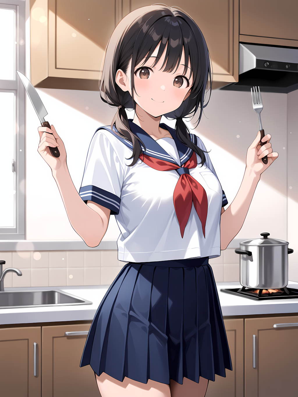 メイドコスでお料理～義兄ちゃん美味しい料理作るよ♡～ 別イラスト
