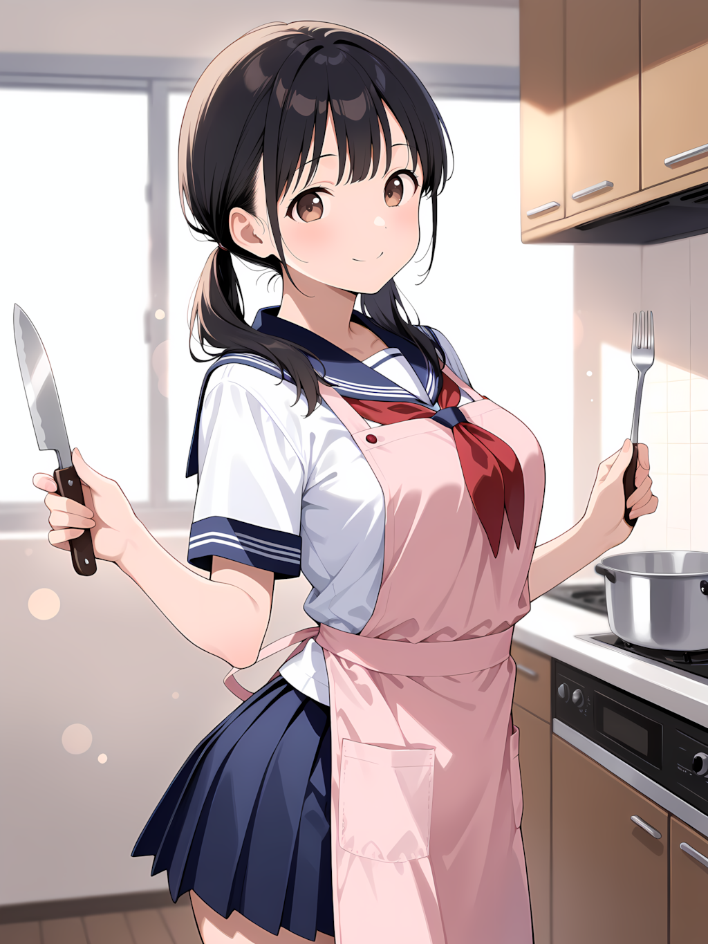 メイドコスでお料理～義兄ちゃん美味しい料理作るよ♡～ 別イラスト