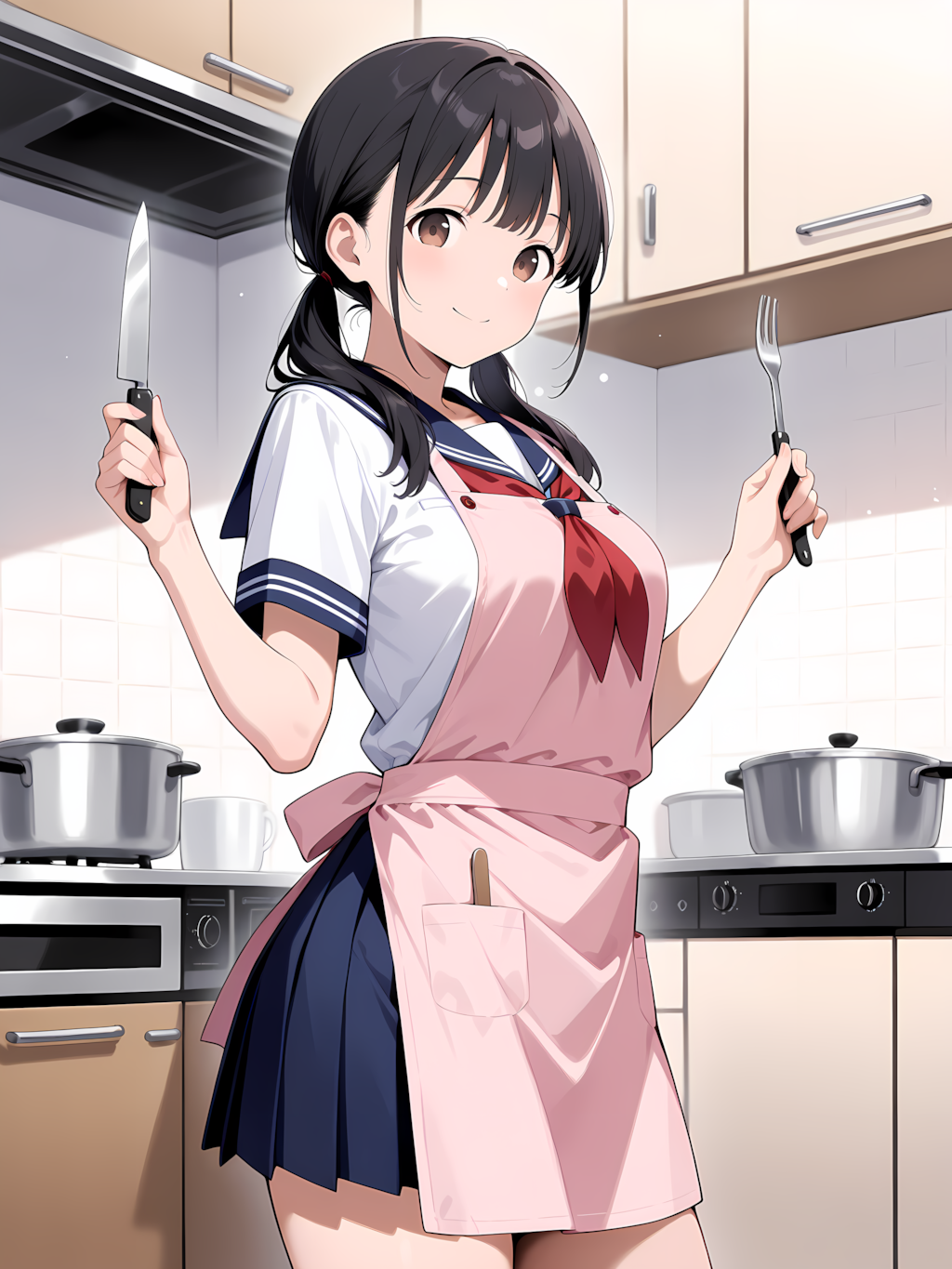 メイドコスでお料理～義兄ちゃん美味しい料理作るよ♡～ 別イラスト