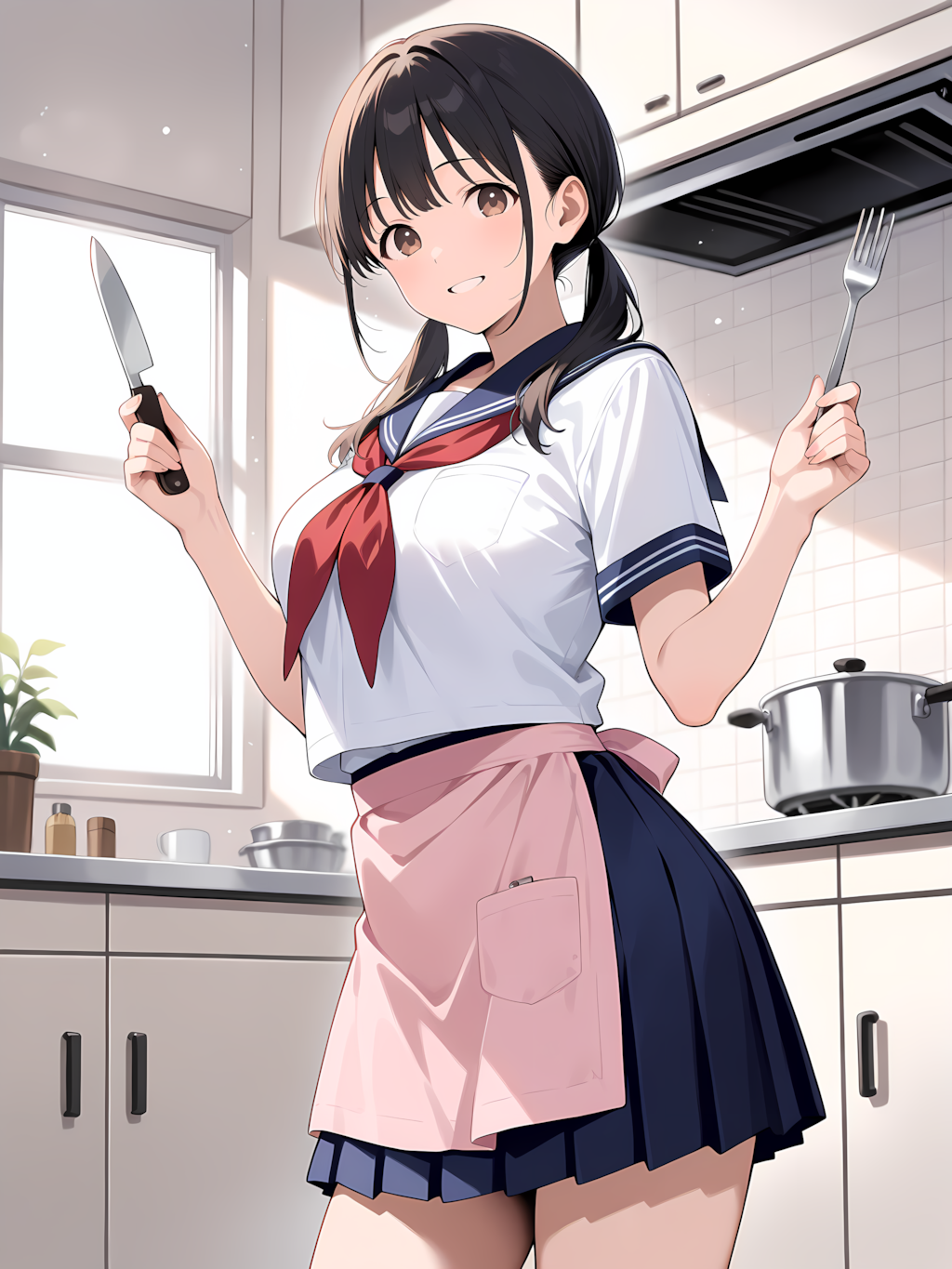 メイドコスでお料理～義兄ちゃん美味しい料理作るよ♡～ 別イラスト