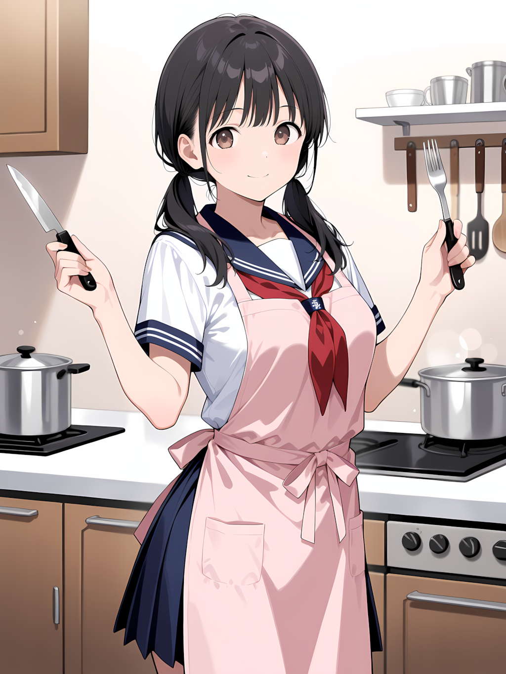 メイドコスでお料理～義兄ちゃん美味しい料理作るよ♡～ 別イラスト