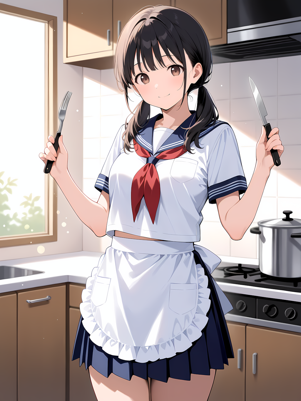 メイドコスでお料理～義兄ちゃん美味しい料理作るよ♡～ 別イラスト
