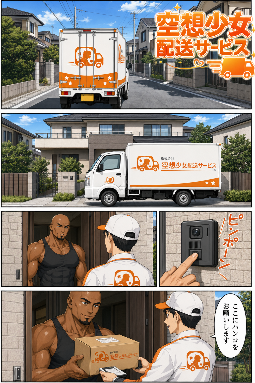 【リクエスト】空想少女配送サービス_○ュア○ッピーと○ッドエンド○リキュアをダブルでいただき編