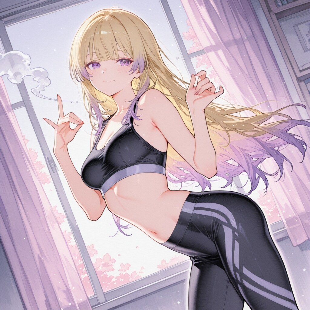 ヨガっぽいポーズ（アナザーカット）