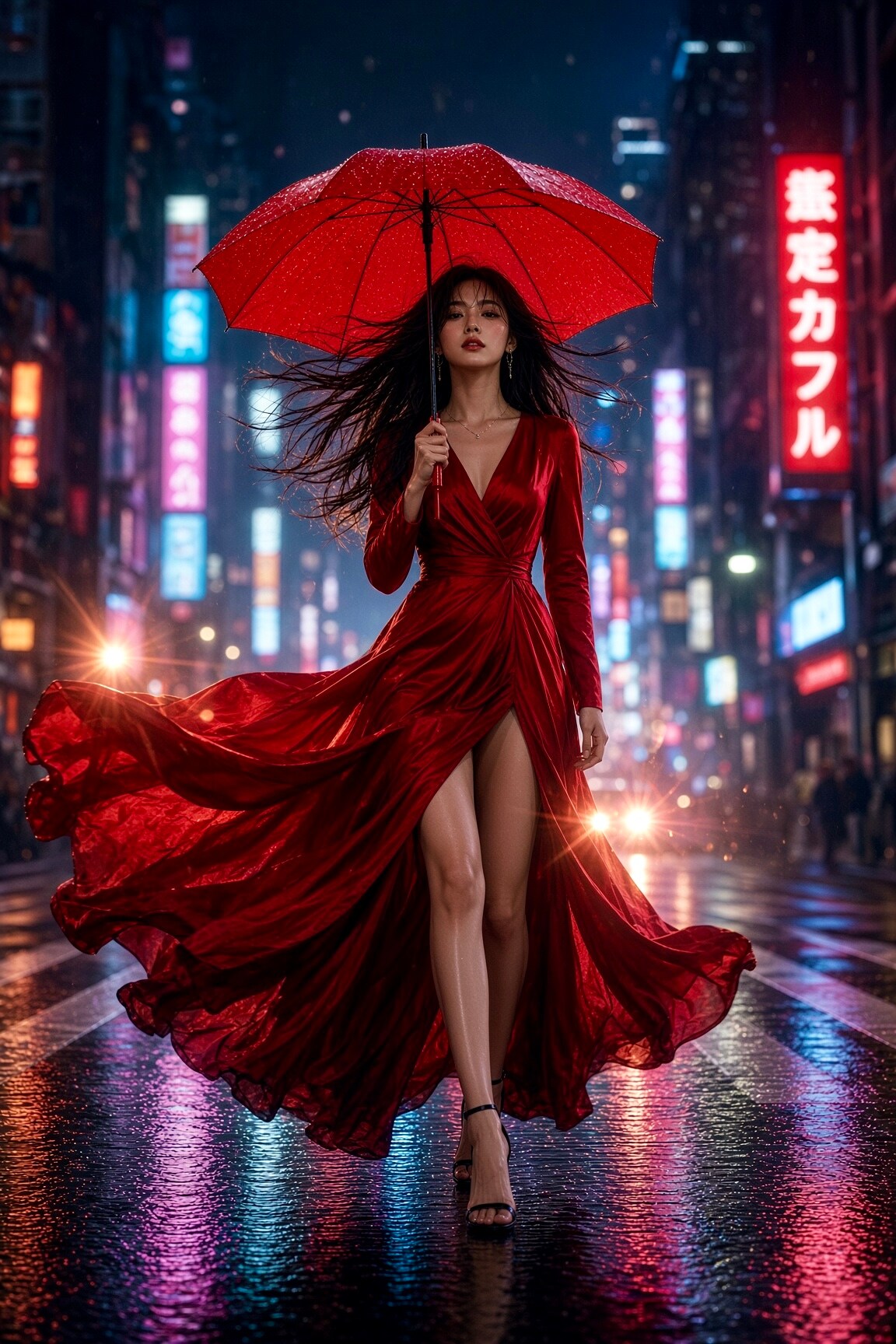 紅傘濡宵