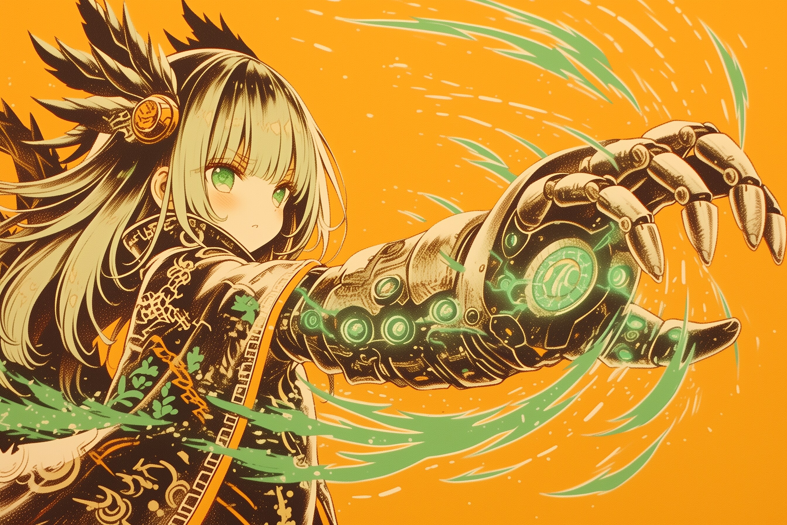 メカアームドラゴン娘