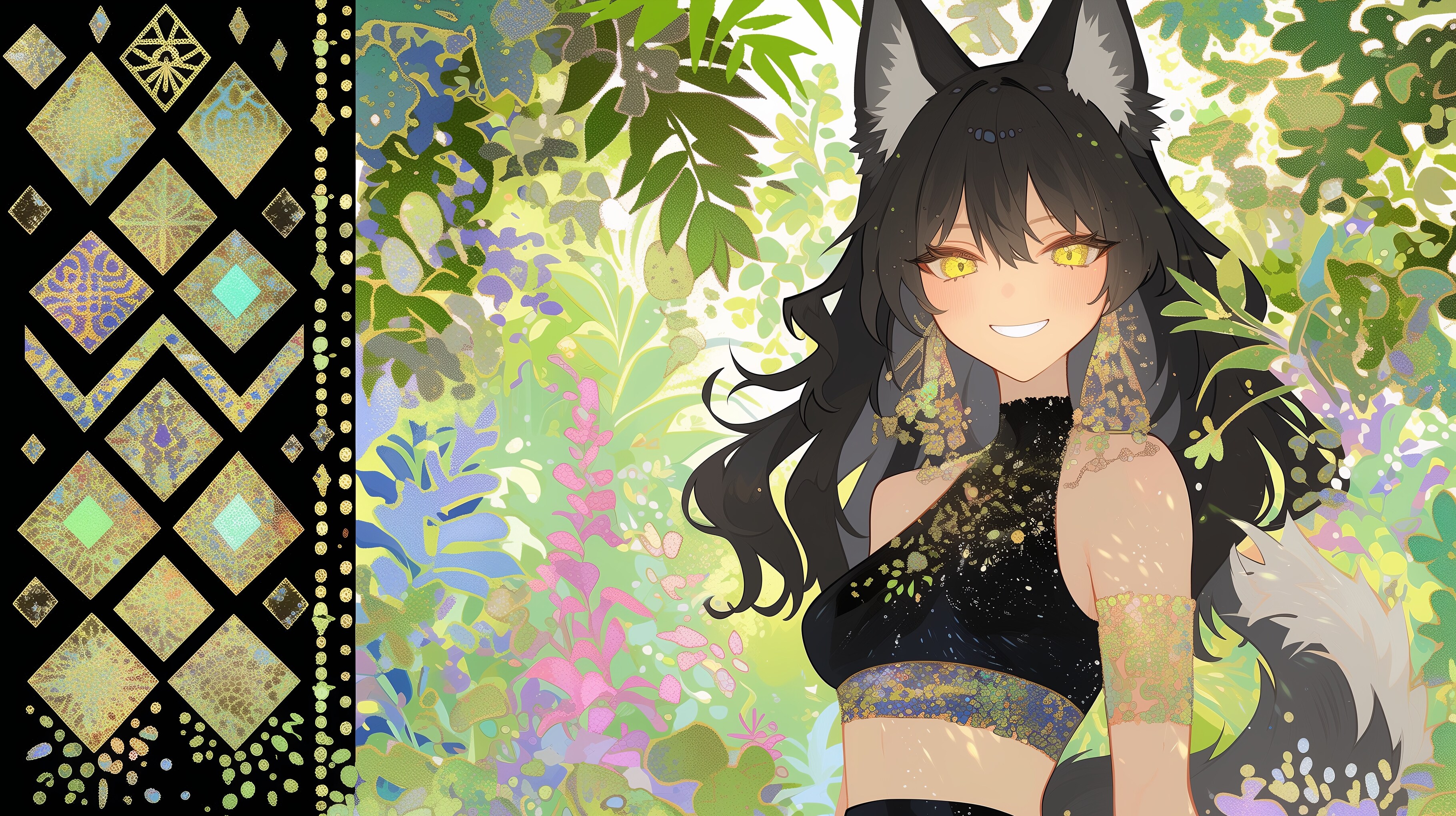 神秘の森の狼ガール