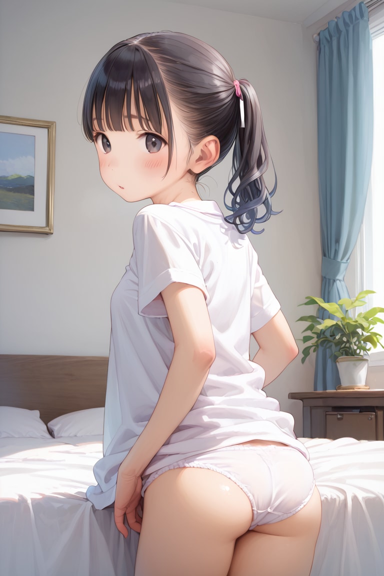 「まだ着替え途中だよ・・・（パジャマ）」（10枚）