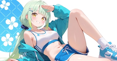 スポーティーゆるパーカーコーデ