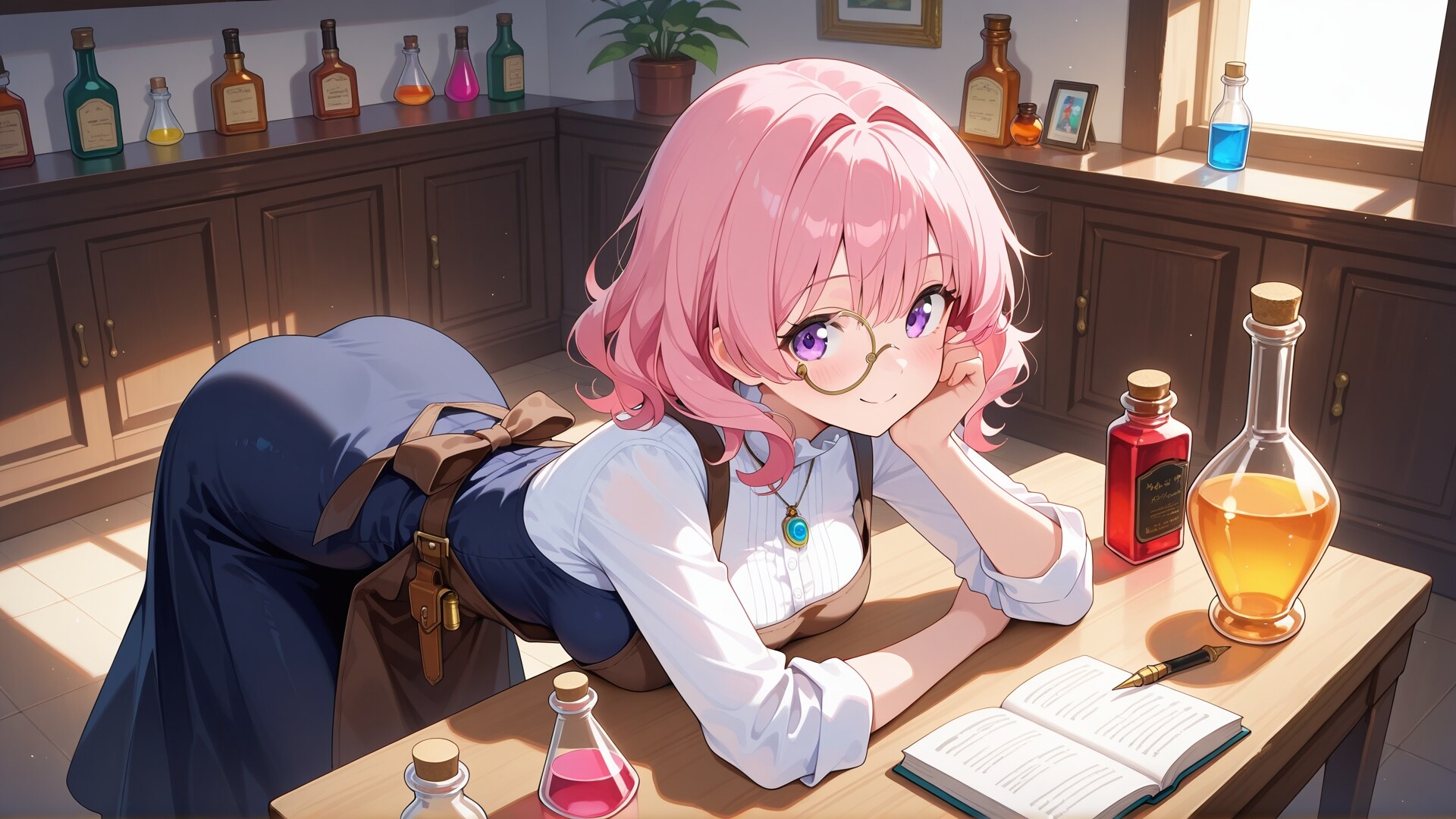 錬金術工房の女性店員コーデ